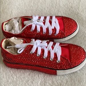 Second hand Custom crystalized Converse